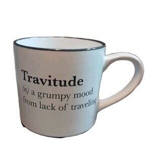 Small Batch Coffee Mugs Travitude Coffee Mug Tea Cup Unused with Tag Black White